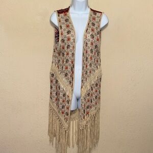 Umgee Multicolor fringe Patterned Garment